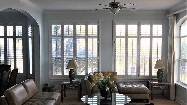 Salt Lake City family room shutters